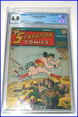WONDER WOMAN 1948 Sensation Comics #82 GOLDEN AGE Top 10 Graded CGC 6.0