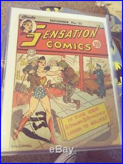 WONDER WOMAN #3 Sensation Comics 23 26 48 49 Rare Golden age lot HTF DC