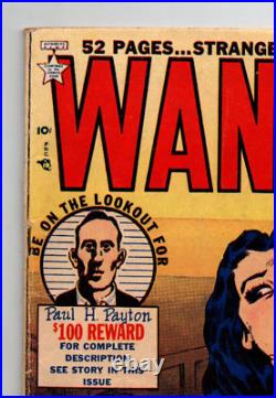 Wanted #28 Golden Age Crime Thriller Orbit-Wanted 1950 VG/FN