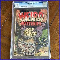 Weird Mysteries #5 (1953) Golden Age Horror! PCH! Classic Cover CGC 2.0
