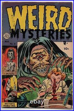 Weird Mysteries #9 VG Violence, Gore, Torture, Crazy Bernard Baily Cover