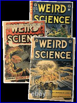 Weird Science #18, #21, #22 Lot of 3 Books Golden Age! EC Comics! RARE! NO BC