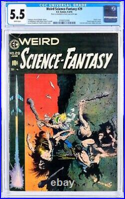 Weird Science-Fantasy #29 CGC 5.5 WHITE PAGES PreCode EC Golden Age