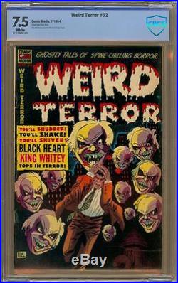 Weird Terror #12 Golden Age CBCS 7.5 White Pages Comic Media Super Glossy