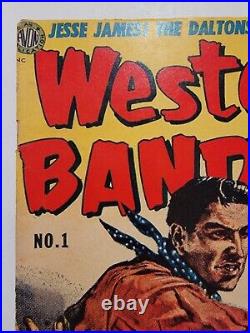 Western Bandits #1 VF+ Vintage Golden Age 1952 One Shot Mid Grade