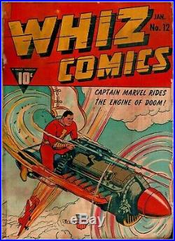 Whiz Comics #12 Golden Age Fawcett 1.0