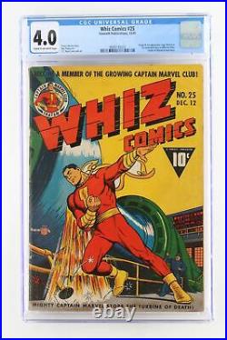 Whiz Comics #25 Fawcett 1941 CGC 4.0 1st Appearance and Origin of Captain Marv