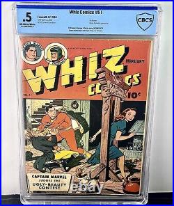 Whiz Comics #51 CBCS. 5! Golden Age Shazam! Fawcett! 1944! Not CGC