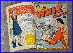Whiz Comics #64 Double Cover Fawcett 1945 Golden Age Captain Marvel