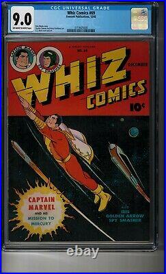 Whiz Comics #69 CGC 9.0 HIGH GRADE Golden Age Captain Marvel