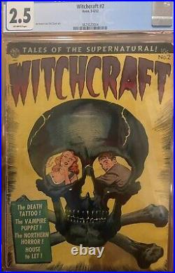 Witchcraft #2 Avon 1952 Rare PCH Pre Code Horror Classic Skull Cover Cgc
