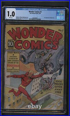 Wonder Comics #1 CGC 1.0 VERY SCARCE AND VERY RARE! Golden age key