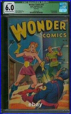 Wonder Comics #16 (1948)? CGC 6.0 Qualified? Schomburg Golden Age Comic Better
