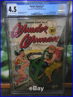 Wonder Woman #11 Cgc 4.5 Golden Age Key First Appearance Of Hypnota