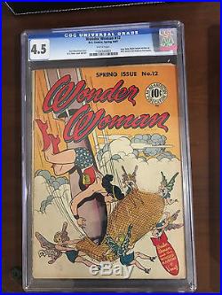 Wonder Woman #12 CGC 4.5 Golden Age 1945