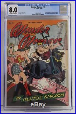 Wonder Woman #16 CGC 8.0 VF DC 1946 Golden Age Comic Book