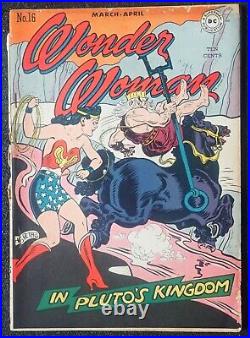 Wonder Woman #16 SOLID GOLDEN AGE GODDESS 1946