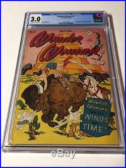 Wonder Woman 17 Cgc 3.0 Owithw Pages Golden Age