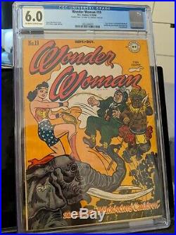 Wonder Woman 19 (1946) Rare Double Cover Golden Age CGC Graded 6.0