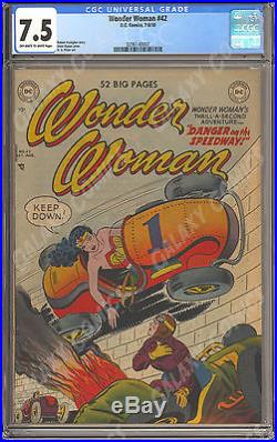 Wonder Woman (1942) #42 CGC 7.5 Golden Age Goodness! High Grade
