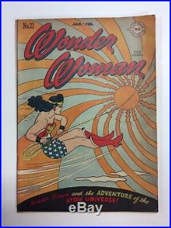 Wonder Woman #21 DC Comics Comic Book Golden Age