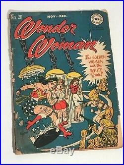 Wonder Woman #26 DC Comics 1947 Golden Age low grade