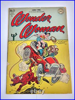 Wonder Woman #27 DC Comics 1948 Golden Age Desert Cowgirl Cover