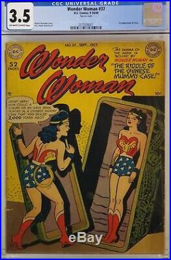 Wonder Woman #37 Cgc 3.5 Golden Age 1st Circe