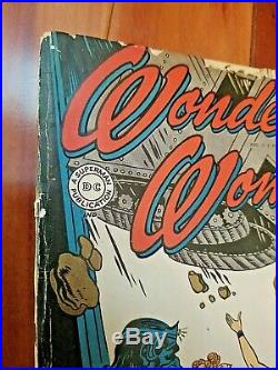 Wonder Woman #4 Golden Age Key Comic Mole Men 1943 CGC it. Sharp color