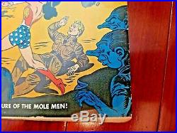 Wonder Woman #4 Golden Age Key Comic Mole Men 1943 CGC it. Sharp color