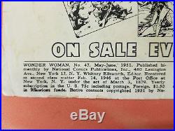 Wonder Woman #47 Golden AGE DC May June 1951 GOOD / 2.0