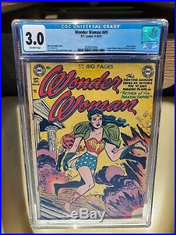Wonder Woman #49 Cgc 3.0 (oct 1951) Dc. Golden Age