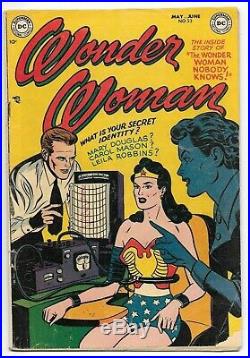 Wonder Woman #53 VG- 3.5 Complete DC Golden Age Super-Hero Comic 1952