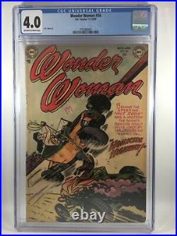 Wonder Woman #56 CGC 4.0 OWithW Pages Golden Age Dragster Racing Cover