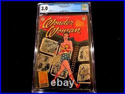 Wonder Woman v#1 #45 CGC 3.0 H. G. Peter Art! Origin Retold! Golden Age