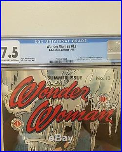 Wonder woman #13 golden age cgc 7.5