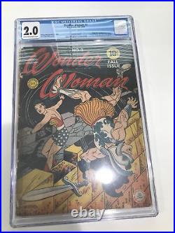 Wonder woman comics 2 cgc 2.0 golden age
