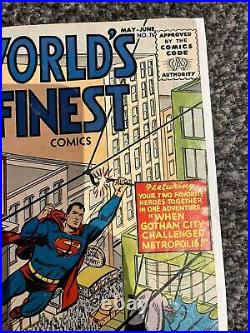 World's Finest 76 Golden Age 1955 Superman Batman G. A. High grade! See notes/pic