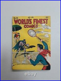 World's Finest Comics 25 DC 1946 Golden Age Superman, Batman, Robin