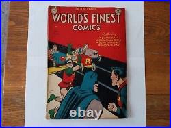 World's Finest Comics 44 DC Comics 1950 Superman Batman