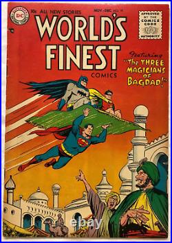 World's Finest Comics #79 Batman Superman Robin Cover Golden Age Comic