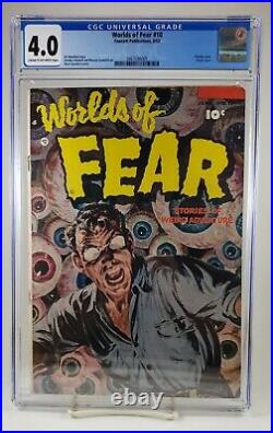 Worlds of Fear (1953) #10 CGC 4.0 Fawcett Publications GOLDEN AGE HORROR