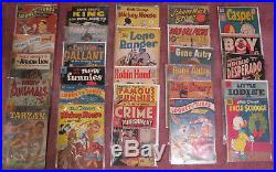 Wow! BIG Lot of 38 Golden Age 40s/50s Comics! Ducks/Jungle/Movie/Crime++ (VG-)