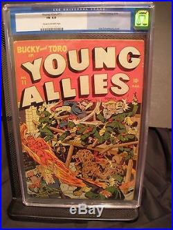 Young Allies # 11 Golden Age Classic 1944 CGC 6.0 Cream/Off White Pages
