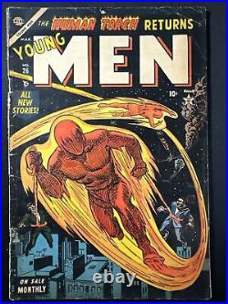 Young Men #26 Atlas Human Torch Golden Age 1954 Fair A4