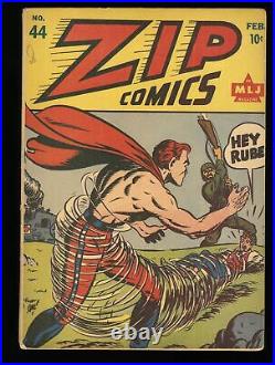 Zip Comics #44 VG+ 4.5 Golden Age MLJ Superhero! Archie 1944